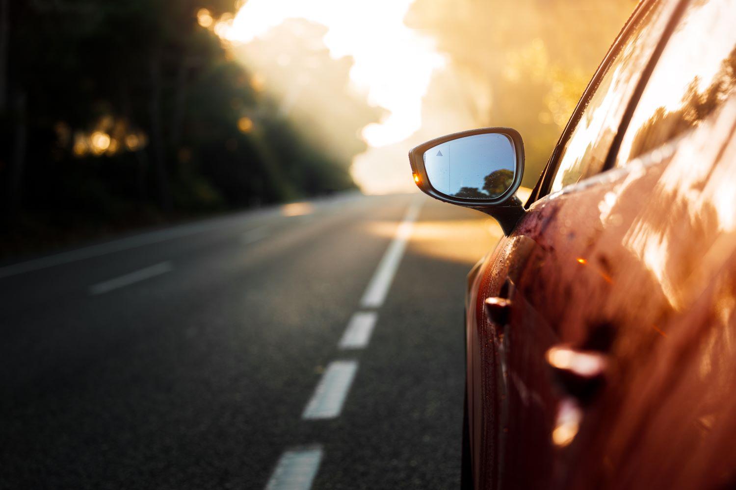 streets splost Car on road