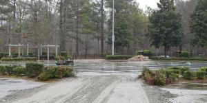 Demolition of Tennis Court