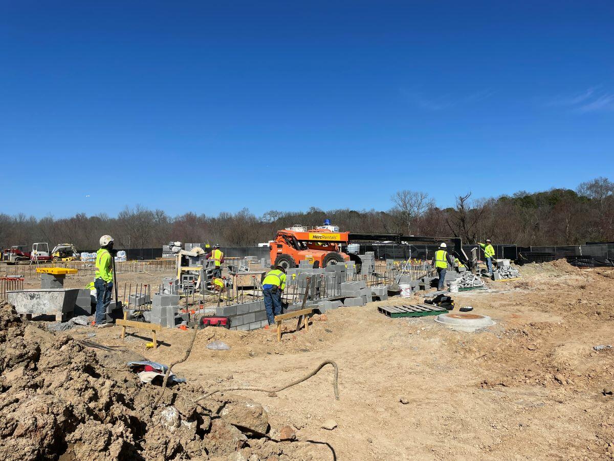 Fire station 1 construction March 2025 pic 9