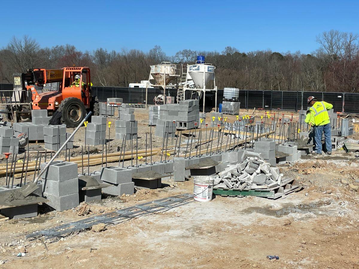 Fire station 1 construction March 2025 pic 10