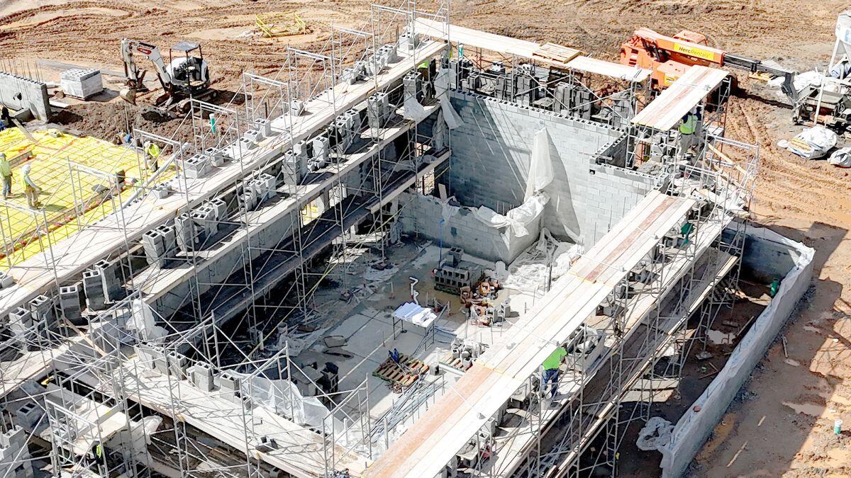 Fire station 1 Building Construction without roof