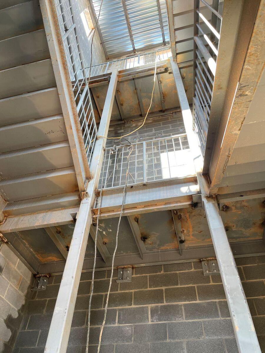 Clayton County Fire Station No. 9 Replacement erected stair case