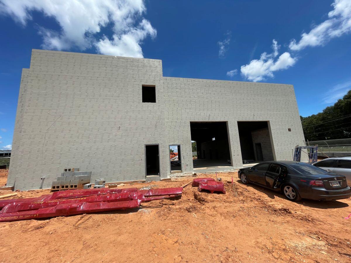 Clayton County Fire Station No. 9 Replacement outside view of garage openings