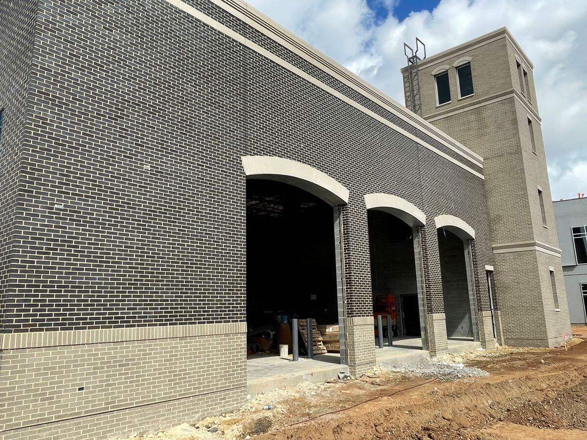 Clayton County Fire Station No. 1 Replacement 3 garage door openings side view