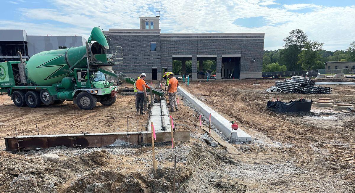 Clayton County Fire Station No. 1 Replacement men working