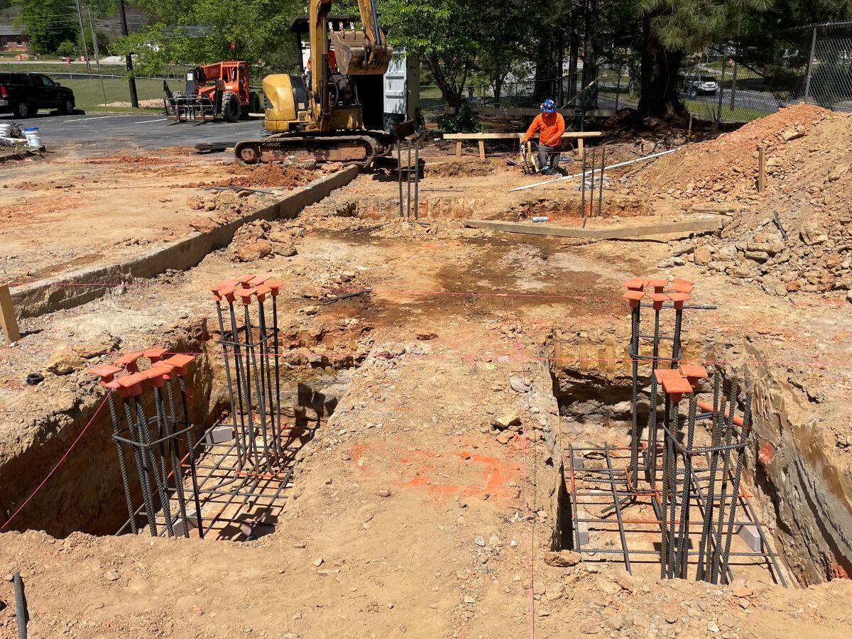 Shelnutt Senior Center Updates Steel trees