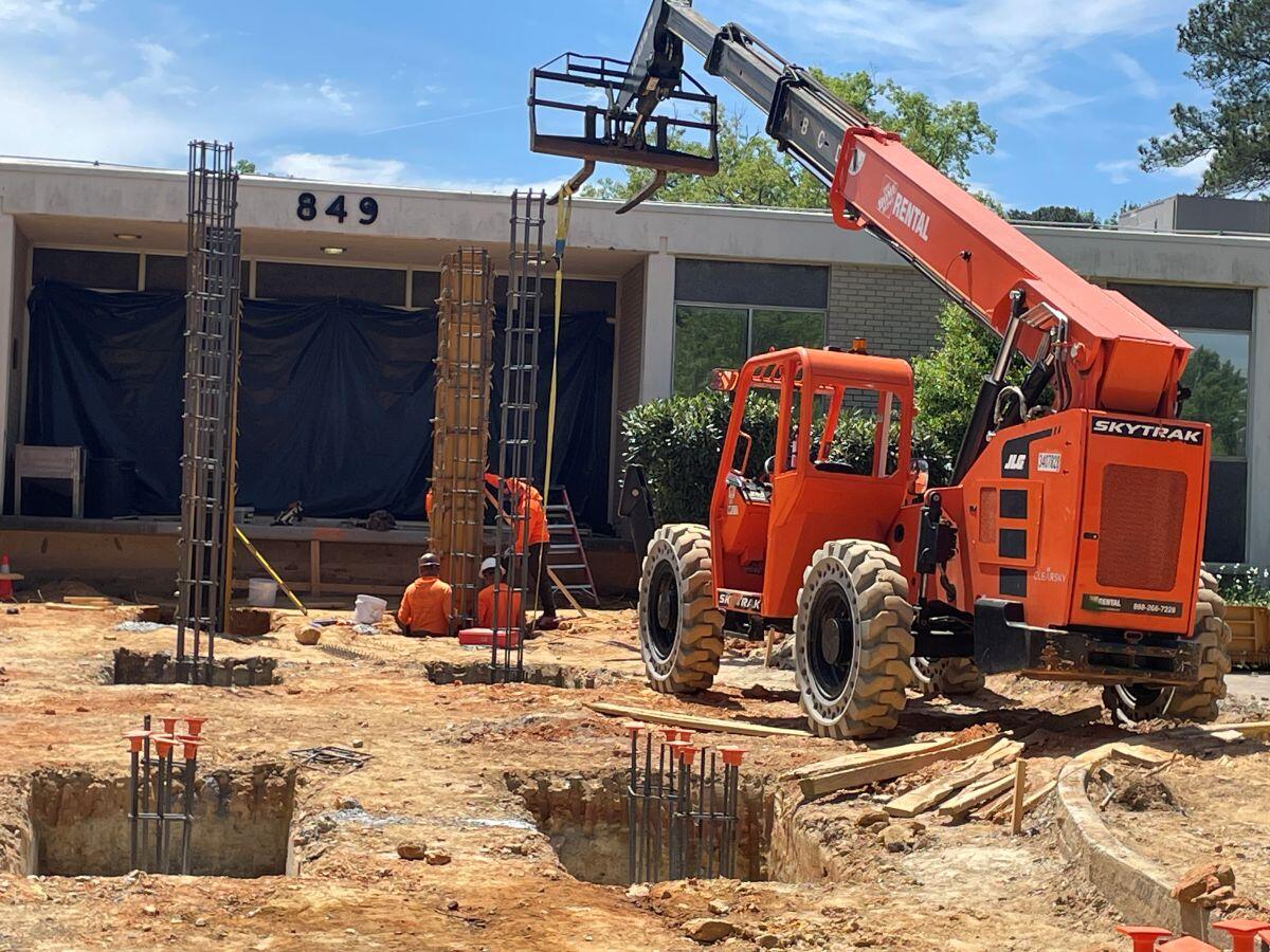 Shelnutt Senior Center Updates forlift and man