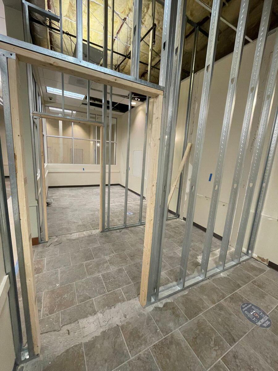 Small Business Incubator SPLOST update newly constructed room frame