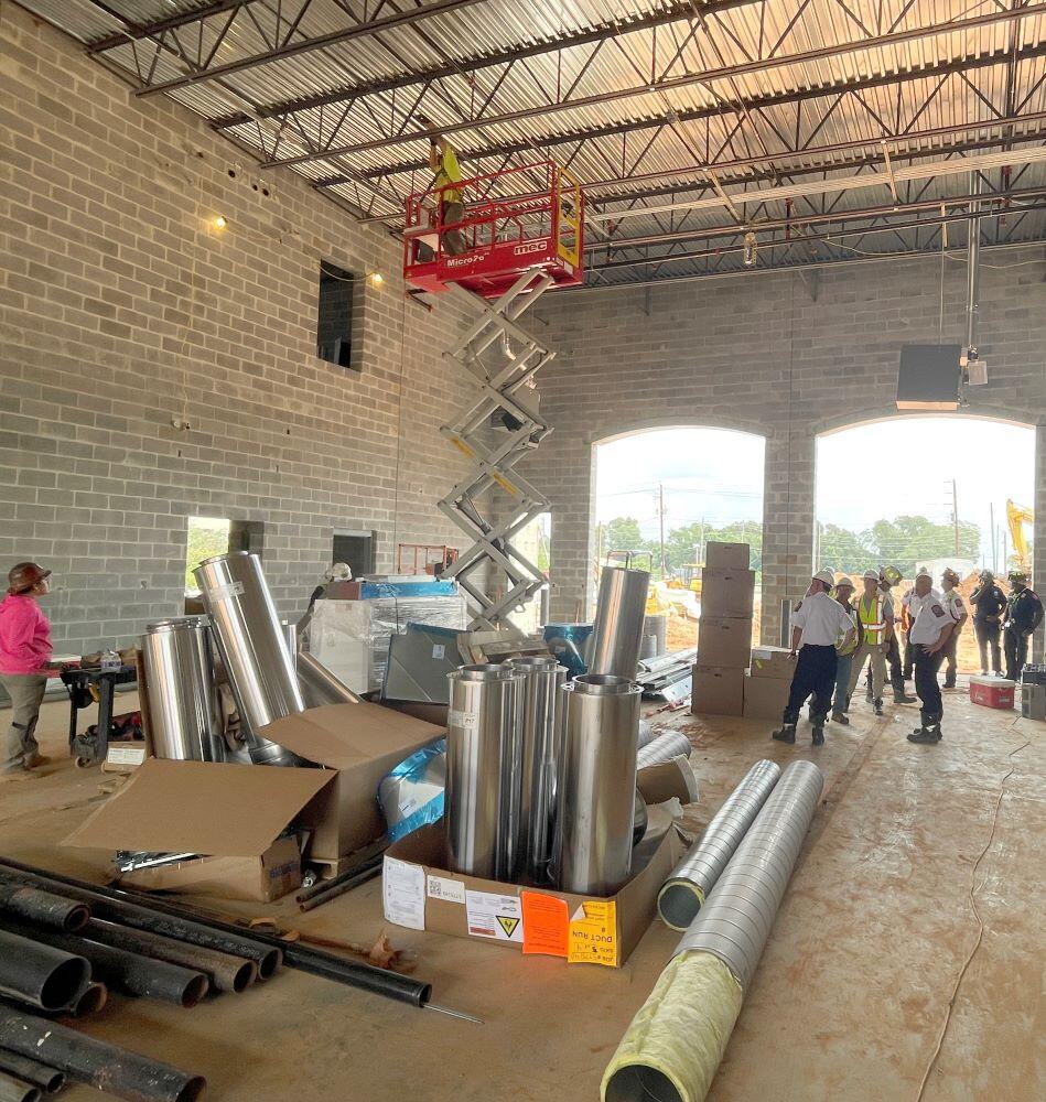 Fire Station 9 building materials