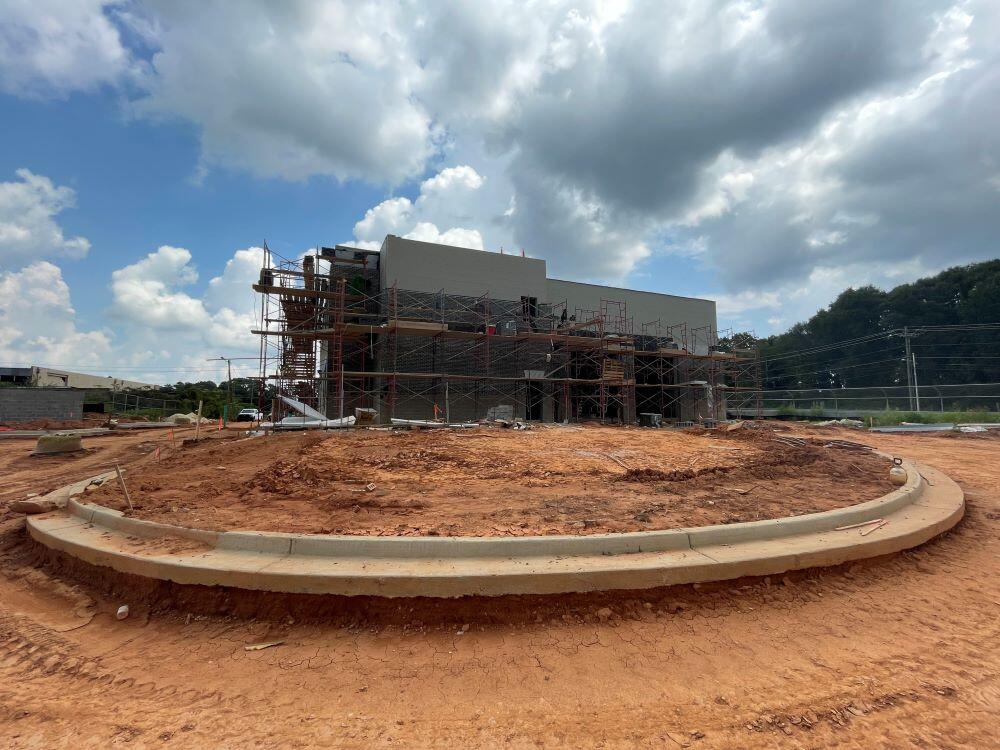 Fire Station 9 view of construction