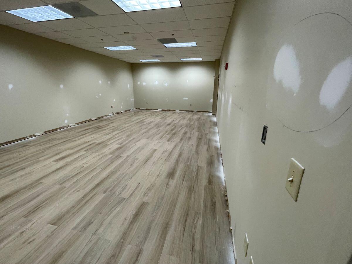 Small business Incubator wall with paint splotch