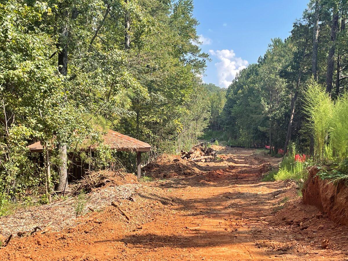 River's Edge Phase III pathway in the woods