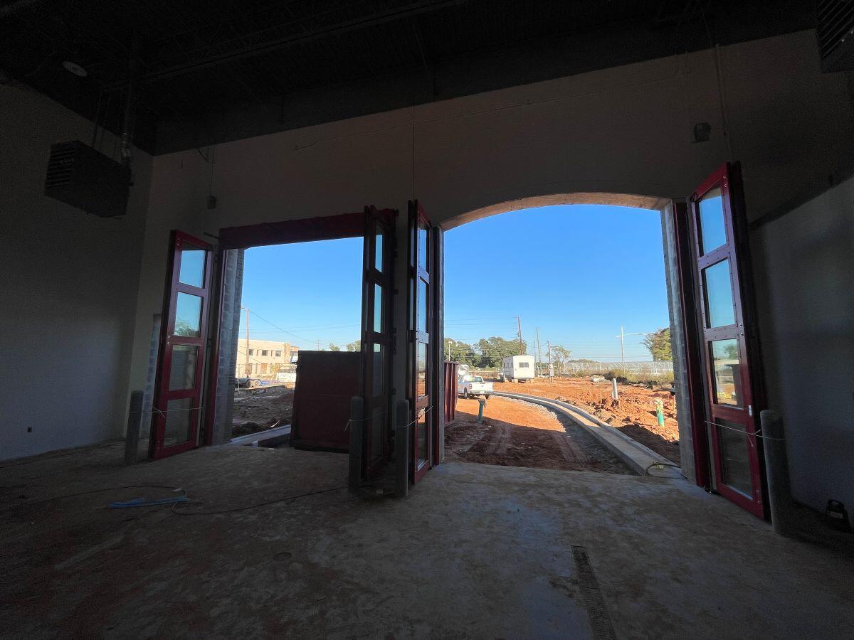 Fire station 9 inside with garage opened