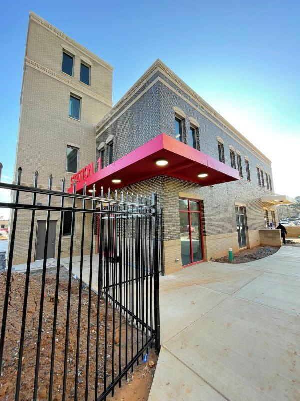 Fire Station 1 rear view of building
