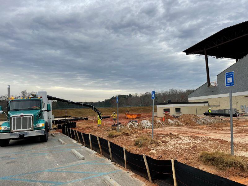 Lakeview updates picture of big rig and outside of stadium