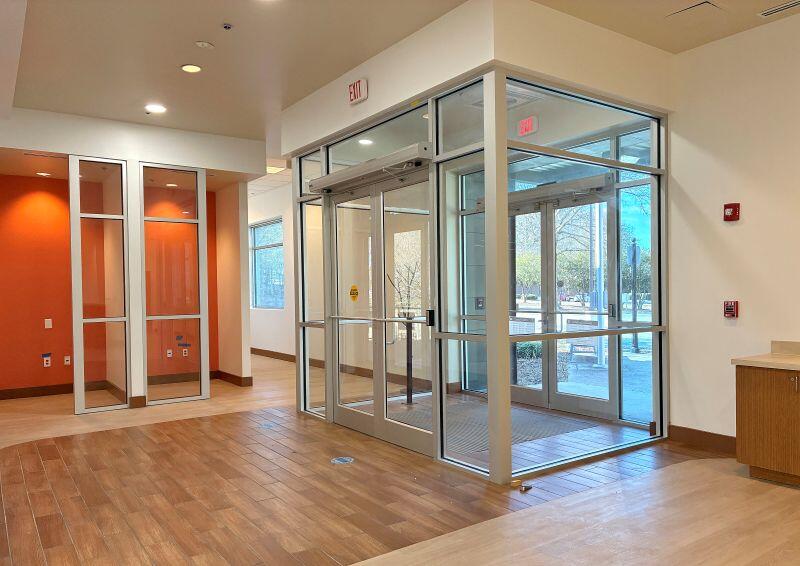 Small Business Incubator Front glass entrance