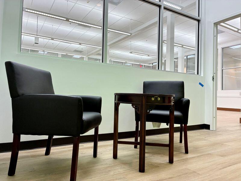 Small Business Incubator sitting area in office