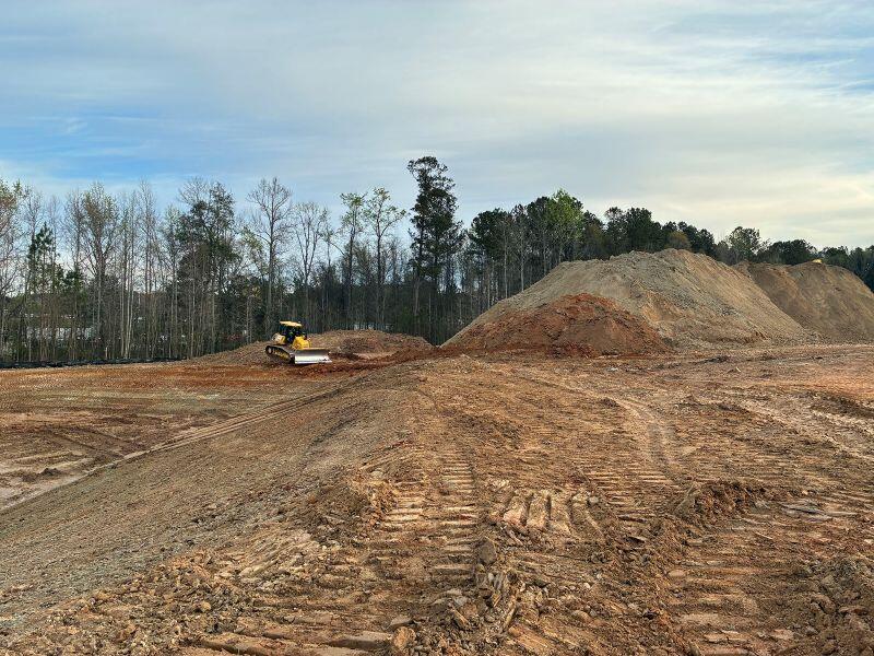 CLayton County Admin Building dirt lot