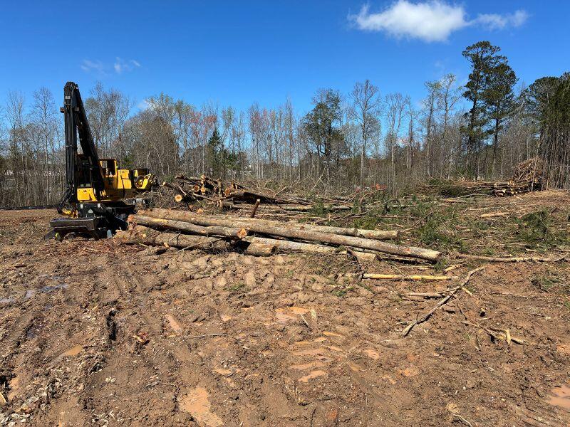 CLayton County Admin Building lot with trees cut