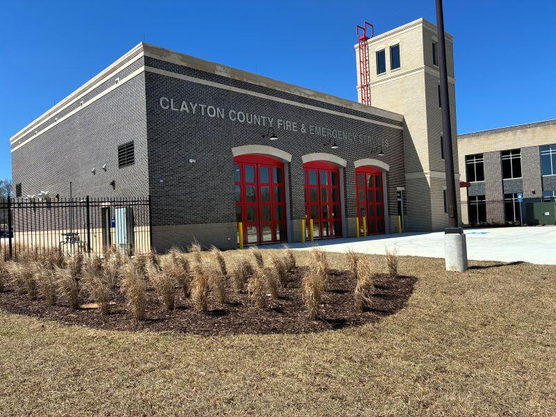 Fire station 1 left frontal view