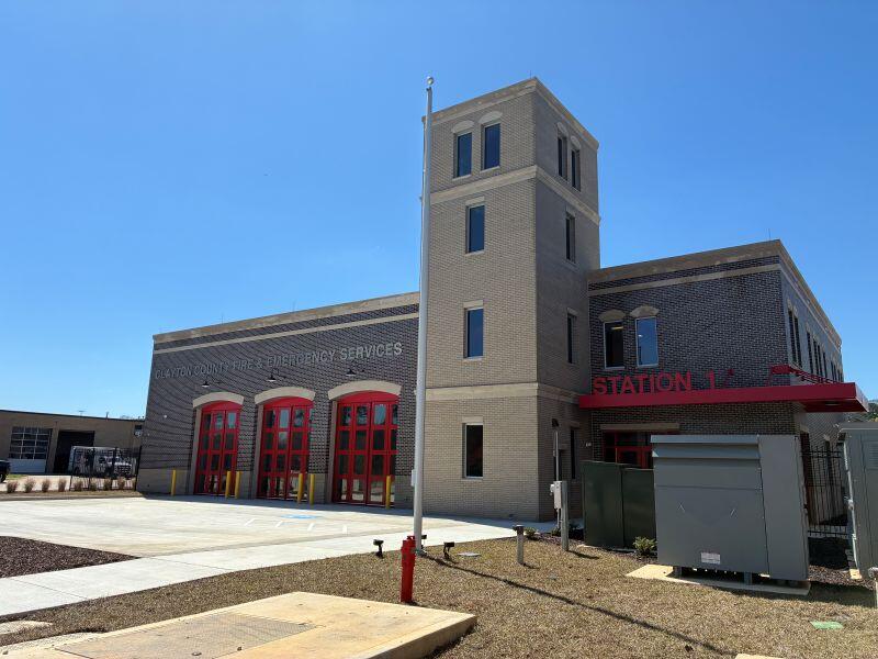 Fire station 1 frontal right view