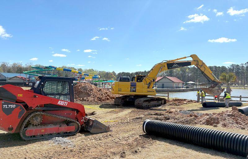 Lakeview March two heavy machines