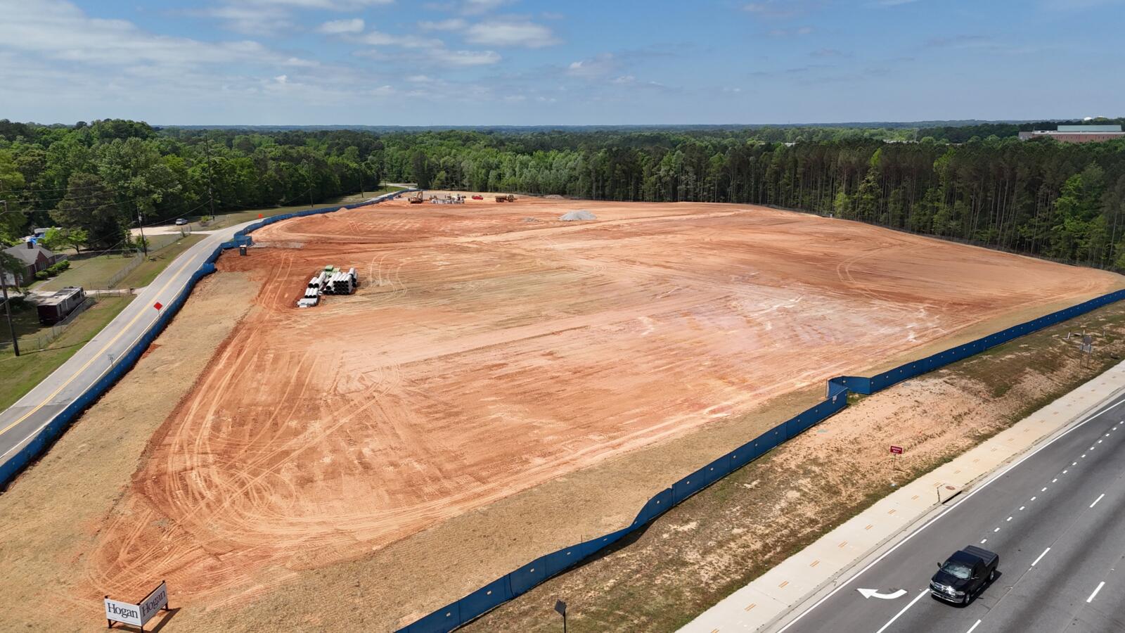 Admin building 1 phase 1 gated open field