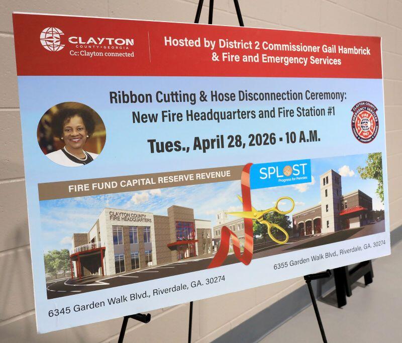 Fire station 1 opening sign