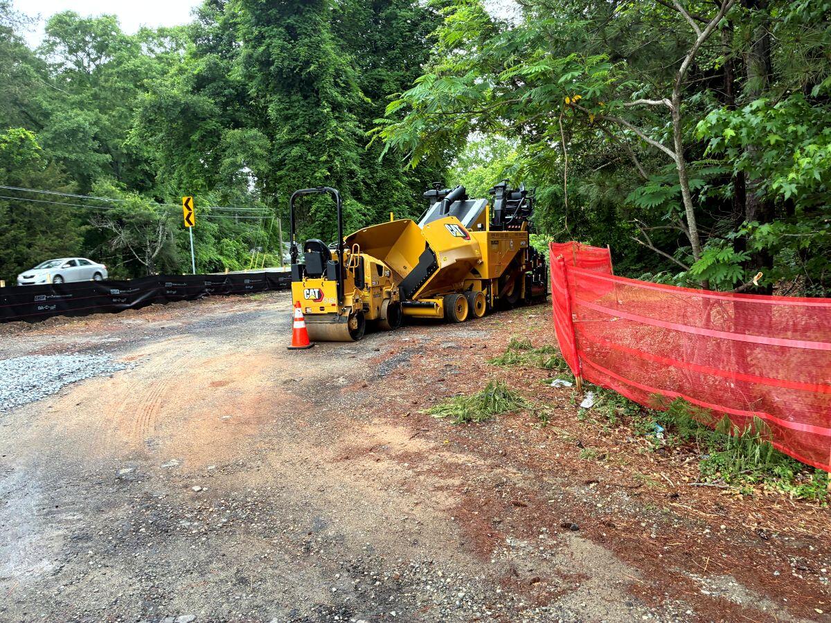 District 2 pocket park sectioned off