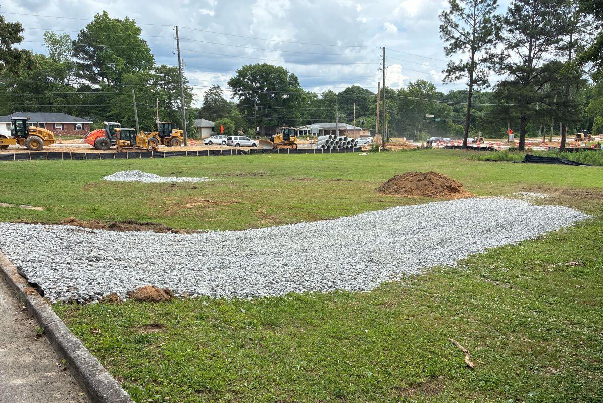 District 4 Pocket Parks gravel road