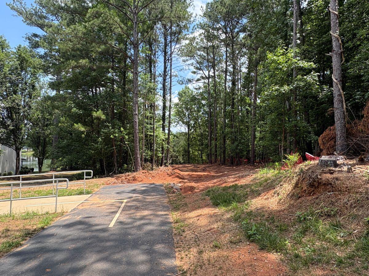 River’s Edge Walking Trail Phase IV handicap railings