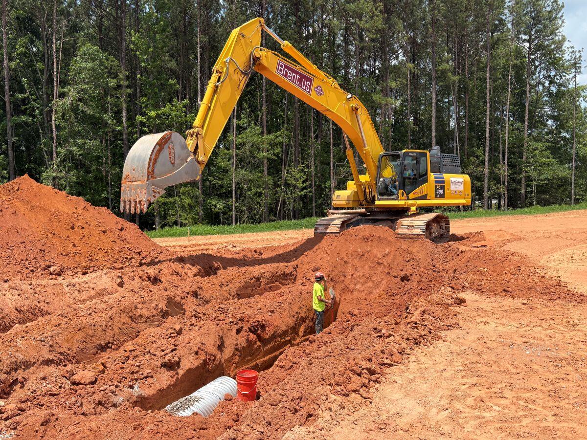 Clayton County Administration Building bull dozer