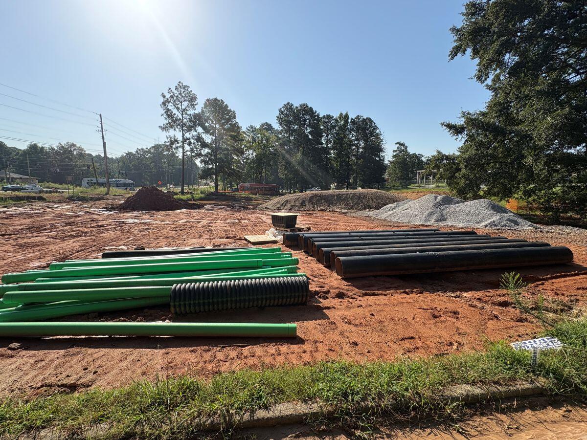 District 4 Pocket Park with materials