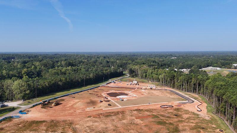 Aerial view of entire Clayton County Admin Building