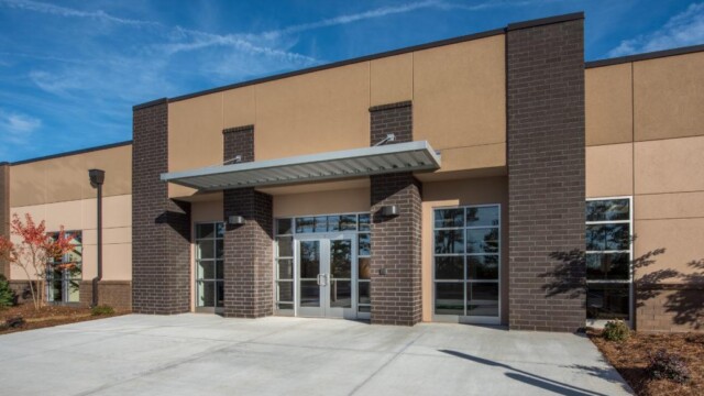 artist rendering of the Multipurpose Fire Training Center building