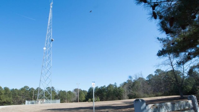 A radio tower at the Rex Equestrian Area