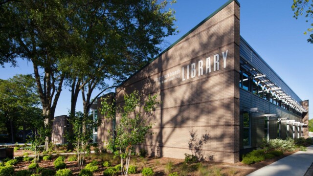 outside side view of library