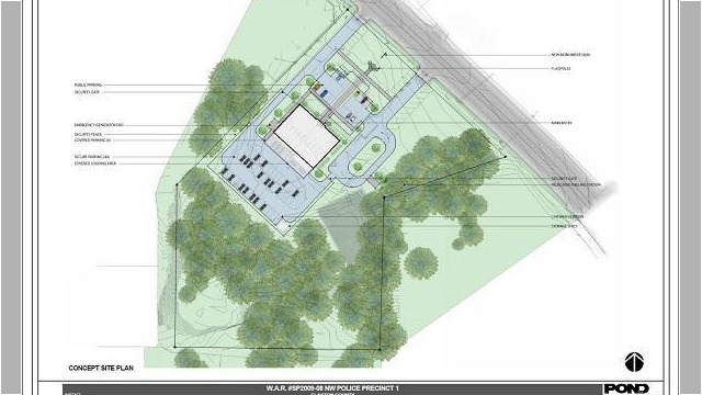 concept site plan of police station