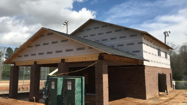 Building in middle of progress
