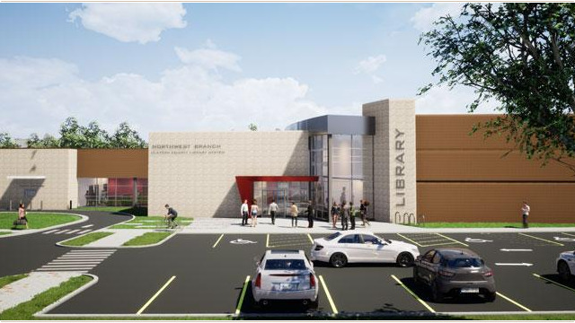Preview of front view of NW Library