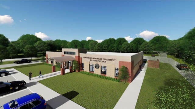 artist rendering of new building from right and above