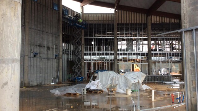 Lake Spivey Recreation Center - Wet Floors Of Mid-Construction Building Lake Spivey Recreation Center - Wet Floors Of Mid-Construction Building