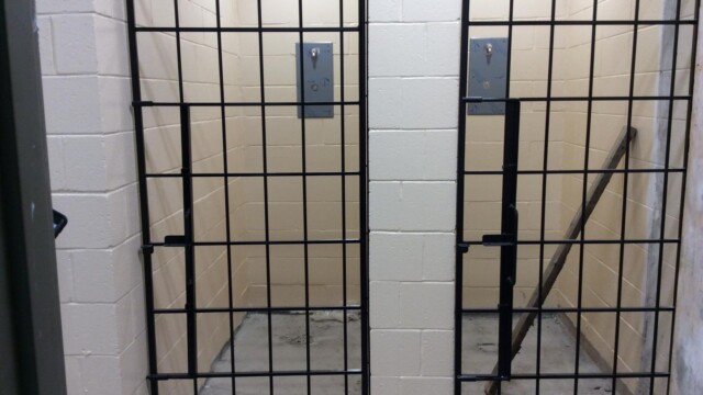 Clayton County Prison - Closeup View Of Temporary Holding Cells Clayton County Prison - Closeup View Of Temporary Holding Cells