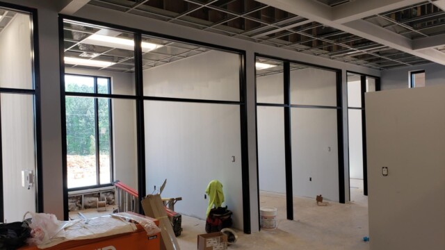 Interior of IT Training Center under construction