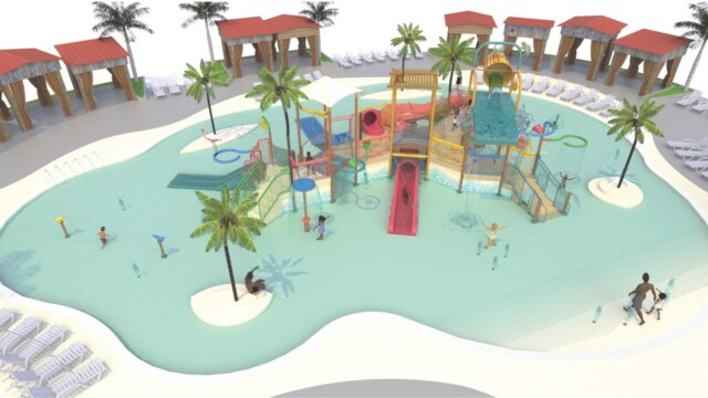 preview of tropical theme play structure for kids