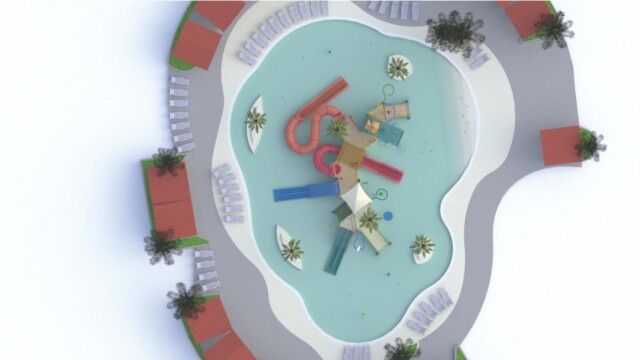 overhead preview of play structure for kids