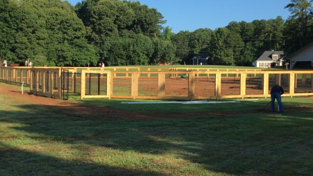 Bark Park fencing