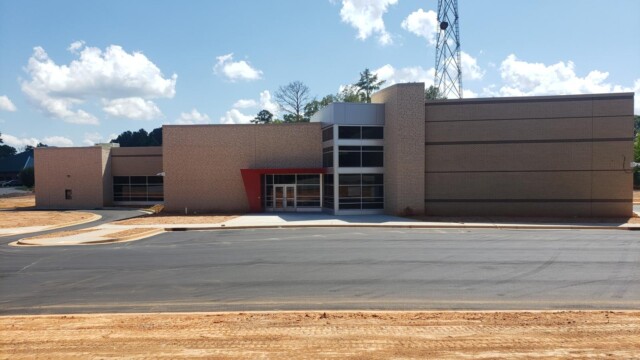 NW Library before the building has signage on it