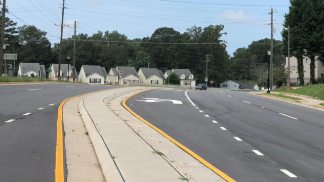 View of Godby Road left turning lane