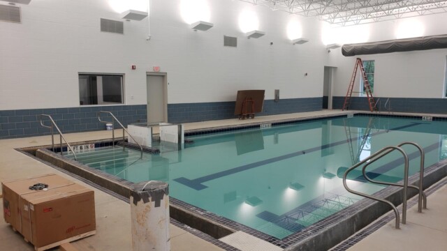view of inside pool during construction